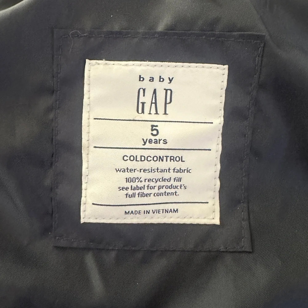Kids 5 year old Gap Navy Puffer Vest